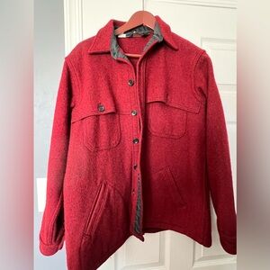 Red Fleece Winter Coat